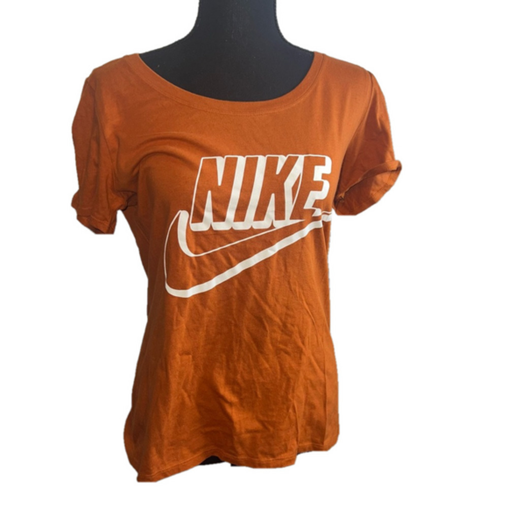 Nike Sportswear Women's T-Shirt  Dark Orange Casual Top Size S